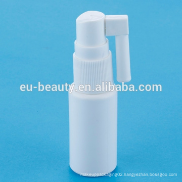 White medical nasal mist sprayer bottle